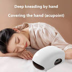 Hand massage heating device