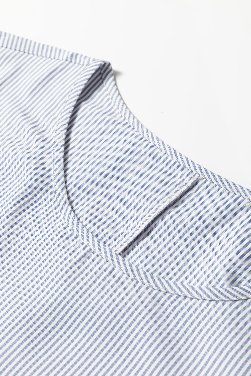 Sky Blue Stripe Patchwork Crossed Lace Detail Bracelet Sleeve Maxi Dress