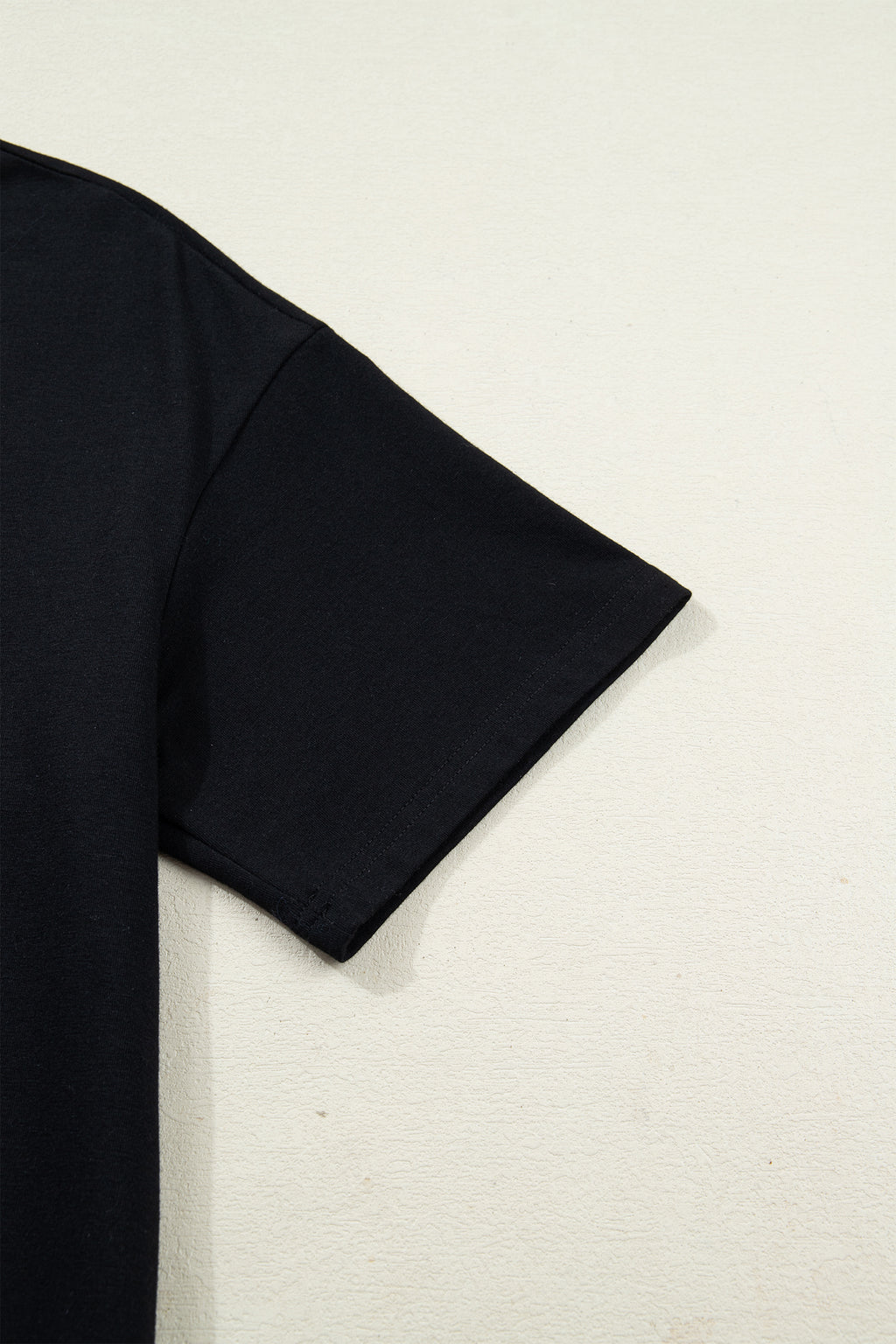 Black Floral Patchwork Short Sleeve T Shirt Loose Maxi Dress