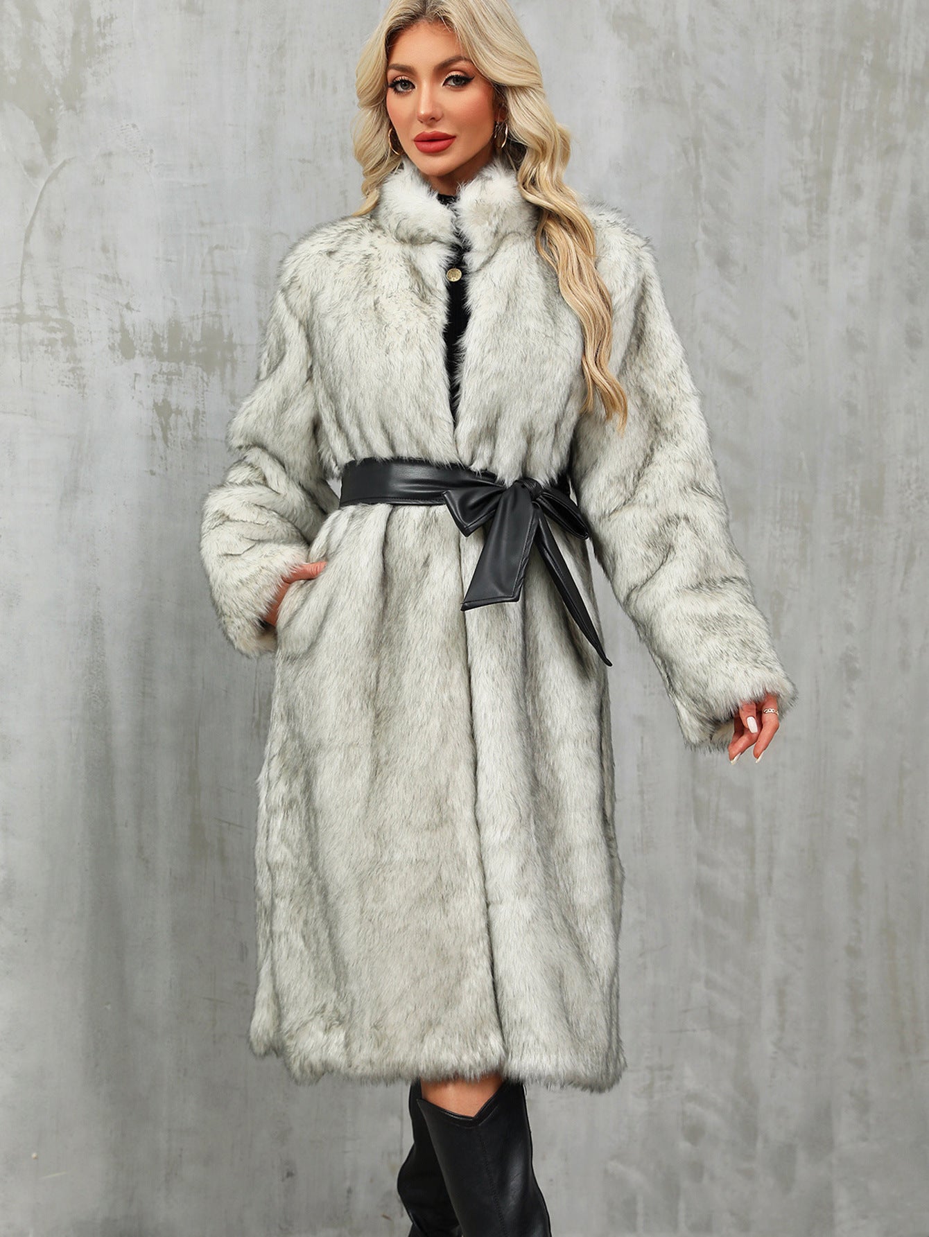 Overknee Thickened  Women Coat