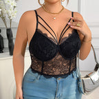 Lace Fishbone Bra Camisole