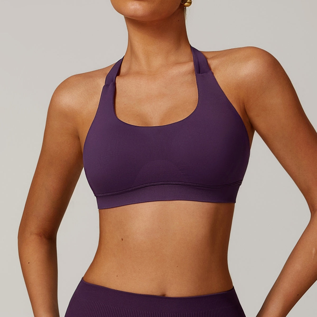 Halter Yoga Underwear Women's Hollow Sports Workout Bra