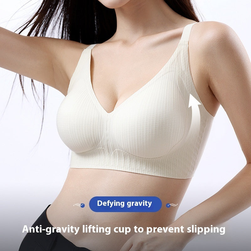 Double Lift Comfortable Wireless Push Up  Bra