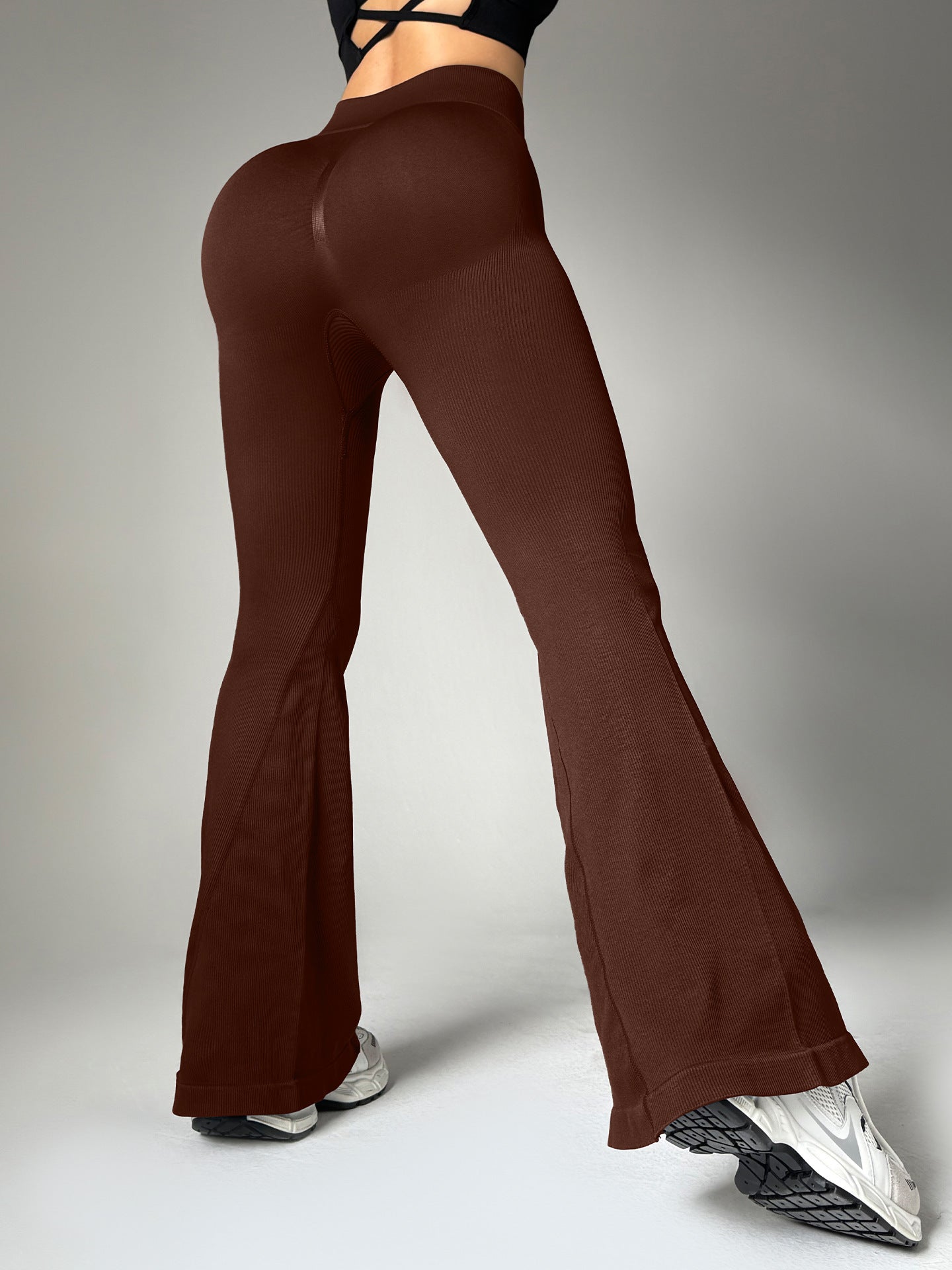 High Waist Flared Pants Women's Hip Lifting Casual Yoga Pants