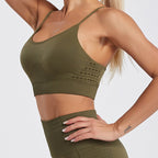 Yoga Sports Wireless Workout Bra High Waist Suit