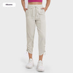 Quick-drying Breathable Running Fitness Straight Cropped Pants