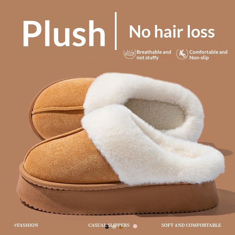 Indoor Warm Anti-slip Thick Sole Cotton Slippers