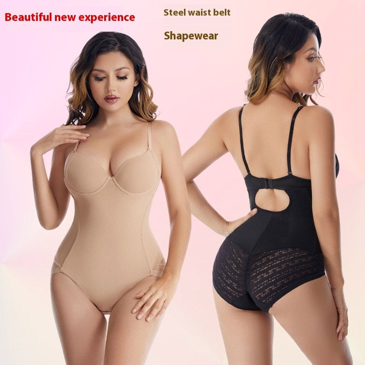 Lace Sling Seamless With Bra Jumpsuit Shapewear