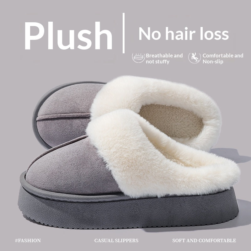 Indoor Warm Anti-slip Thick Sole Cotton Slippers