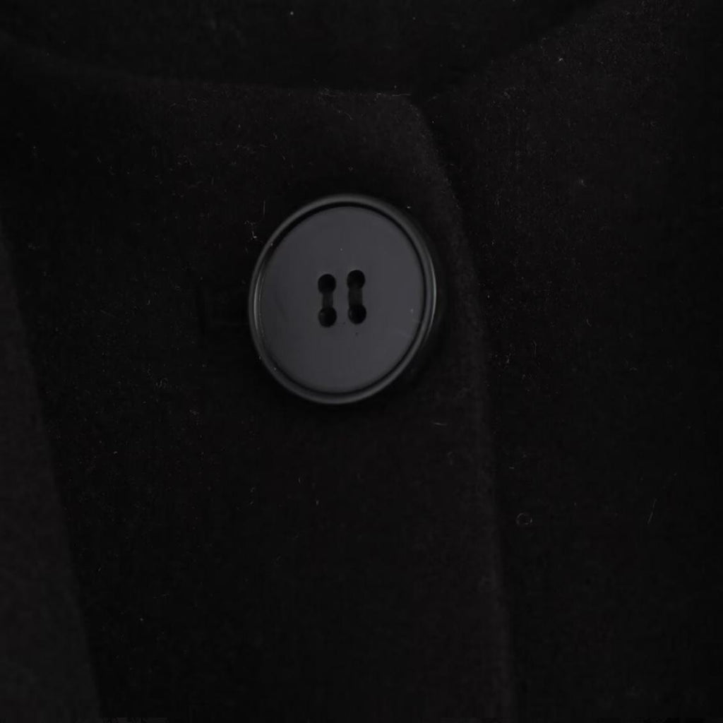 Elegant Blended Textile Scarf Overcoat Coat