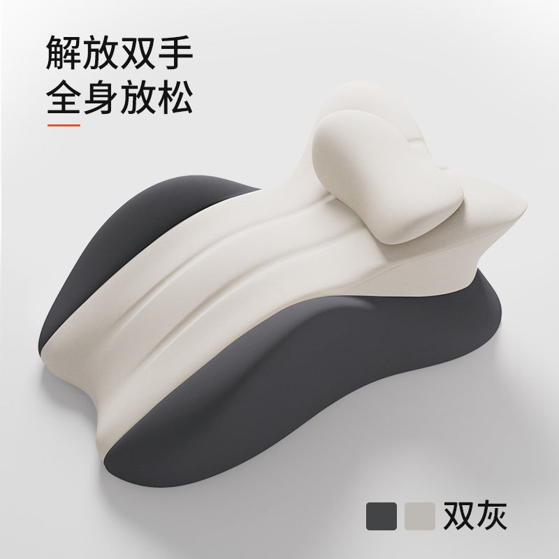 Ergonomic pillow for sleeping face down