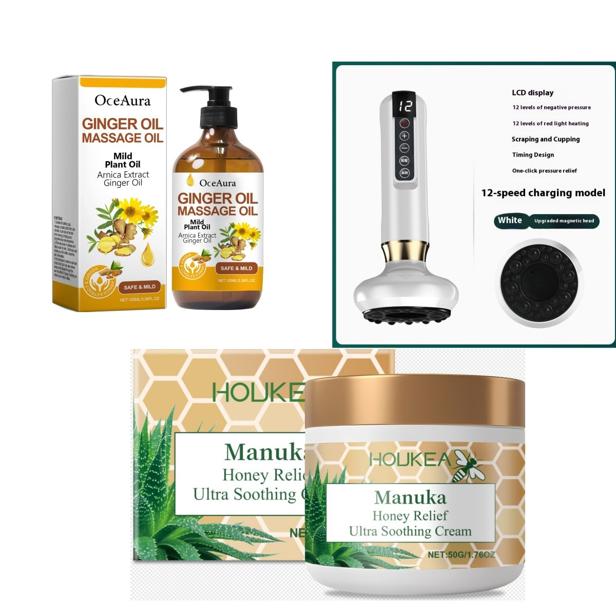 Electric Wireless Scraping Massage Instrument